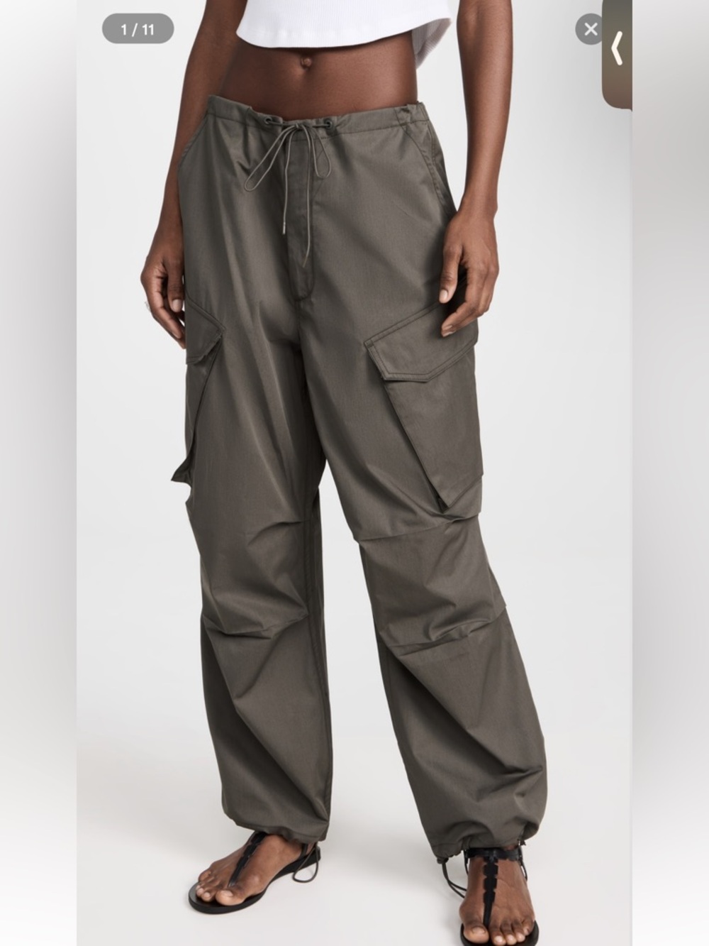 Agolde- Ginerva Cargo Pants CAVIAR